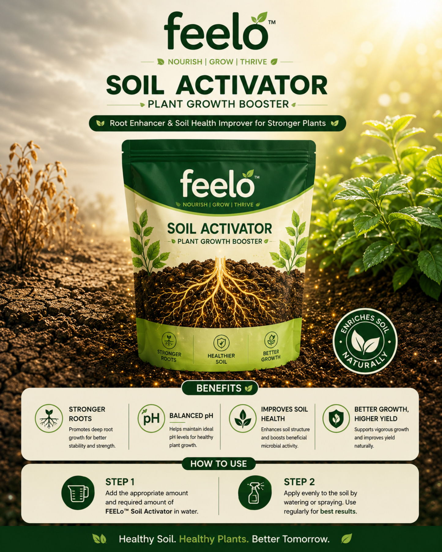 Feelo Soil Activator Nourish Soil Grow Stronger Plants