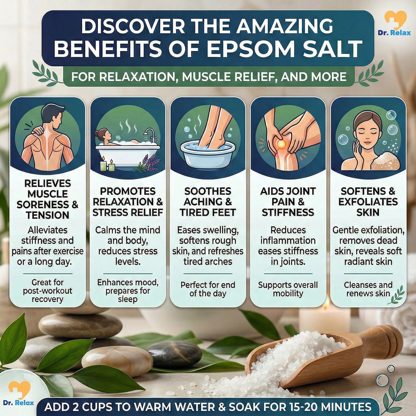 Epsom Salt Foot Soak with Eucalyptus